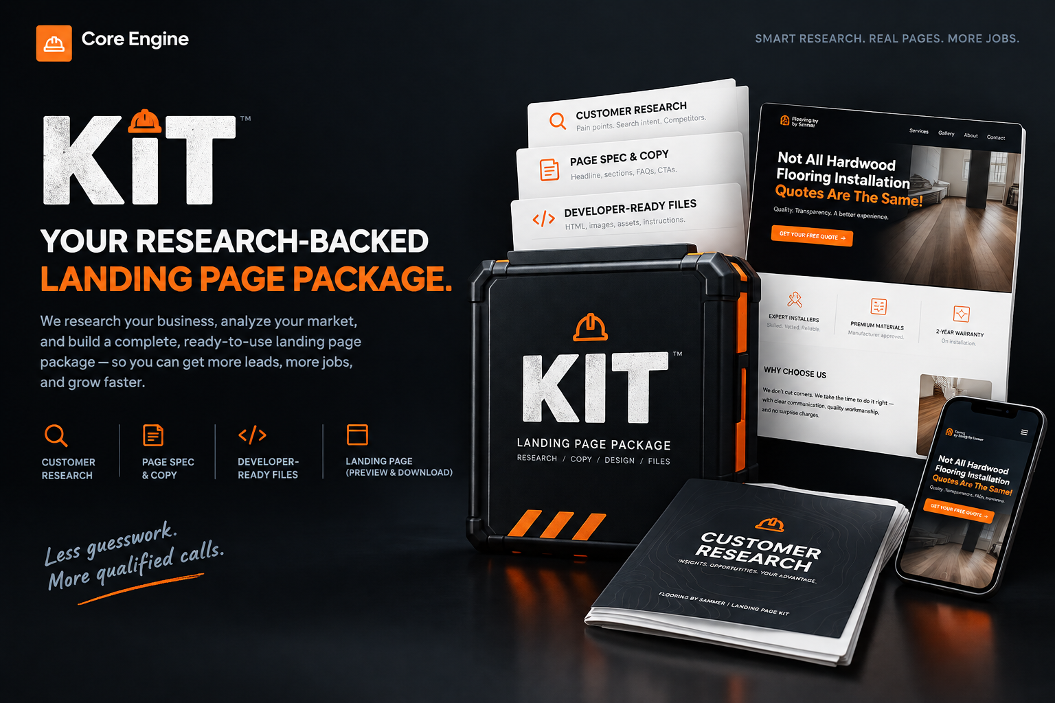 KIT landing page package visual